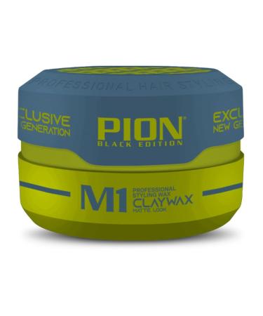 Pion Professional Hair Styling Wax Series 150ml – Long-Lasting Hold, Texture & Volume, Daily Use, For All Hair Types (150ml (Pack of 1), M1 Clay