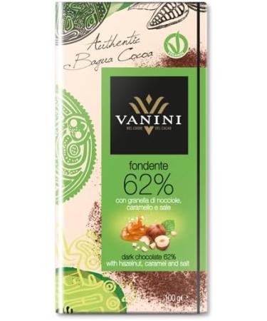  Italian Gourmet E.R. 6 x Vanini Nuova Bagua Dark Chocolate 62% with Chopped Hazelnuts Caramel and Salt 100g + Italian Gourmet Polpa 400g - Buy Online on GoSupps.com