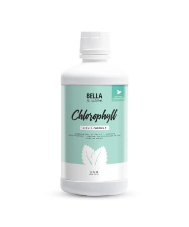 Bella All Natural Liquid Chlorophyll Drops Anti-Aging | Increased Energy | Hormonal Balance | Anti-Acne Mint Flavor 60ml