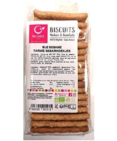 Bio Soleil - Wheat Sesame Biscuit 250G - Sold per unit - Buy Online on GoSupps.com