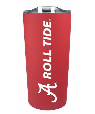 Campus Colors Stainless Steel, Double Walled, Vacuum Insulated, Reusable Tumbler with Slider-Top Lid for Travel, Sports, and Coffee, 18 oz (Alabama Crimson Tide - Red,) Alabama Crimson Tide - Crimson