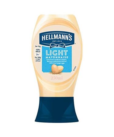 Hellmann's 250ml Squeezy light mayonnaise by Hellmann