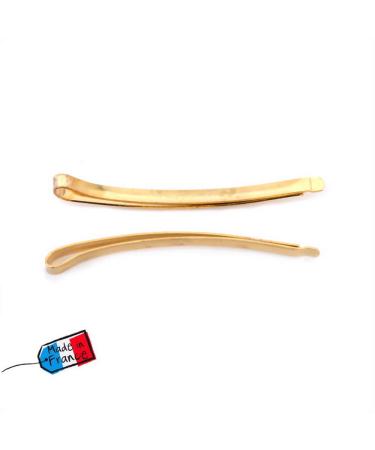 Gold Metal Hair Clips - 4-Piece Set 6 cm | Stylish Hair Accessories for Women | International Shipping - Buy Online on GoSupps.com