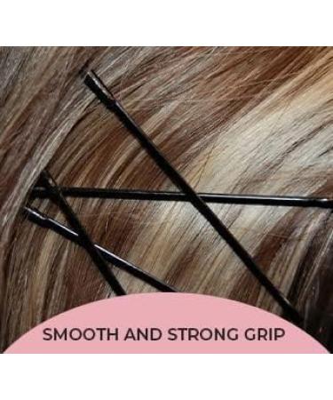 Enselling Hair Grips Pack of 50-5.5cm - Crimped Blonde Bobby Pins for Women Girls and Hairdressing Salons -Perfect for Thick Thin & Curly Hair Styling (Black) - Buy Online on GoSupps.com