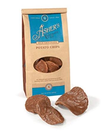 Asher's Chocolate Covered Potato Chips - Finest Kosher Chocolate (8.5oz) - Buy Online on GoSupps.com