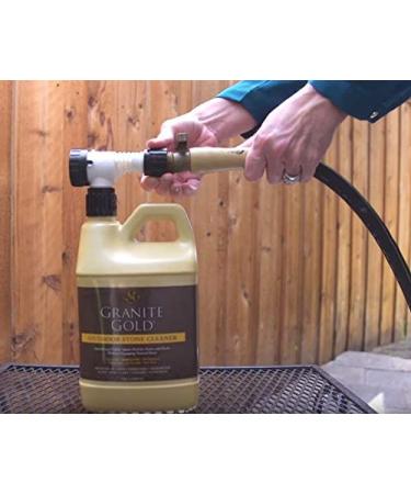 Granite Gold Stone Outdoor Cleaner 64oz - Made in USA - Deep Clean Concrete Patios, Decks, Driveways - Buy Online on GoSupps.com