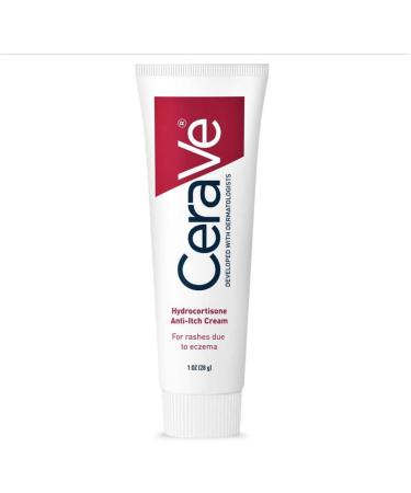 CeraVe Hydrocortisone Cream 1% - 1 oz | Eczema Treatment & Itch Relief | Fragrance-Free - Buy Online on GoSupps.com