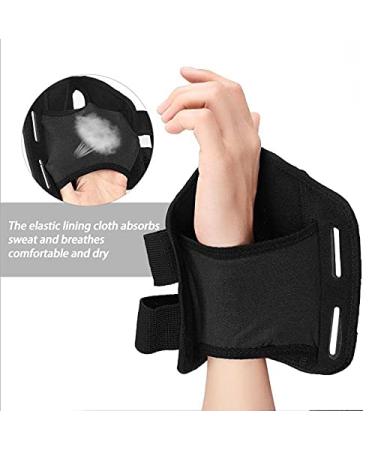 Nucamper Breathable Wrist Wear - Adjustable Wrist Bandage for Men & Women | L/XL Right-Handed Black | Arthritis & Tendinitis Relief - Buy Online on GoSupps.com