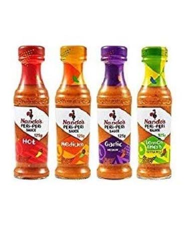 Nando's Nandos PeriPeri SauceMarinade Collection 125g Pack of 4