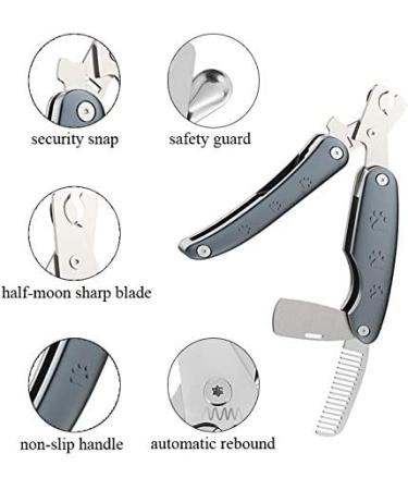 OUTAIWEN Professional Dog Nail Clippers for Large, Medium, Small Dogs - Safety Toenail Trimmers for Grooming | Pet Nail Clipper for Puppies - Buy Online on GoSupps.com