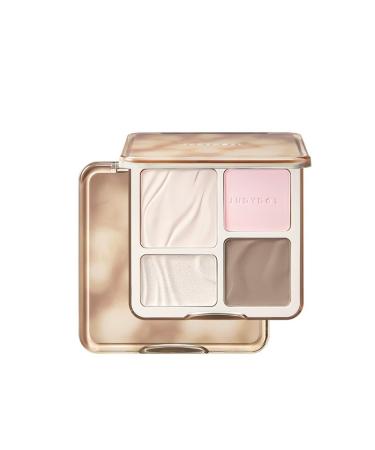 1 PC Juduo 4 Color Facial Highlighter & Contour Multi Purpose Makeup Palette Silky Smooth Creamy Facial Contour Highlighter Palette 9g (04 New)