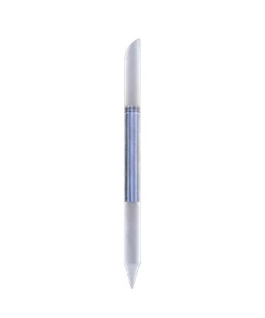 Worparsen Glass Cuticle Pusher Double-Sided Glass Cuticle Pusher Nail File Multifunctional Wear- Clear