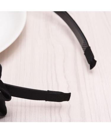 Bow Headbands for Women Girls Santin Headband No Damaging Bow Hair Band Black Headband Retro Hair Accessories for Women Girls - Buy Online on GoSupps.com