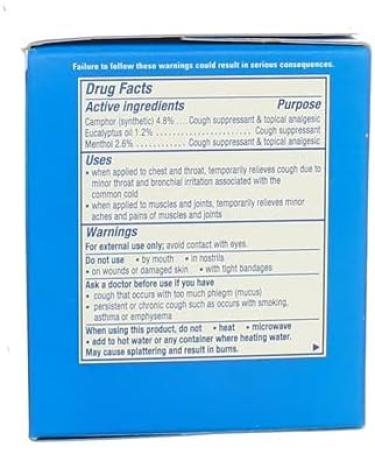 Vicks VapoRub Ointment 6 oz - Fast Relief for Cough and Congestion - Buy Online on GoSupps.com