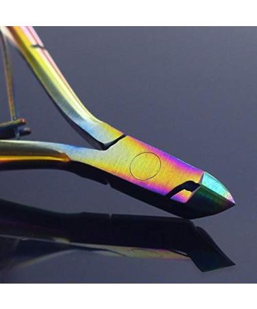 Useful Nail Cuticle Nipper Rainbow Clipper Scissor Dead Skin Remover Manicure Nail Art Tool - (Color: Multi) - Buy Online on GoSupps.com