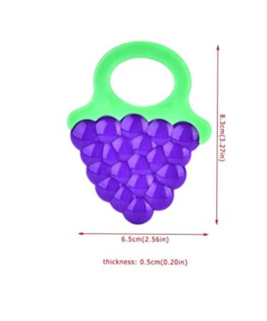 Silicone Fruit Teething Toy for Infants & Toddlers - BPA-Free, Freezer-Safe, Soothing Teether - Buy Online on GoSupps.com