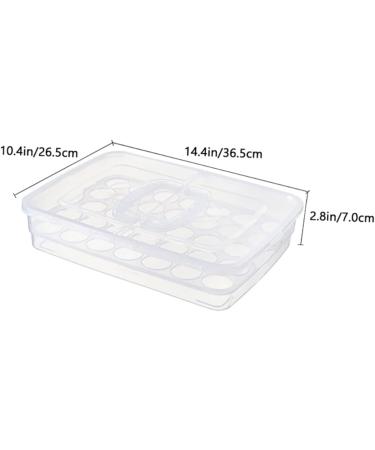 1 Pc Portable Egg Box Food Serving Tray Single Egg Holder Sealing Crisper Refrigerator re-usable - Buy Online on GoSupps.com