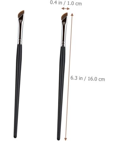 Healeved 2pcs Eyebrow Brush Flat Concealer Brush Makeup Supplies Makeup Brush Wand Flat Makeup Brush Angled Brow Brush Thin Eyeliner Brush Angled Makeup Brush Angled Concealer Brush - Buy Online on GoSupps.com