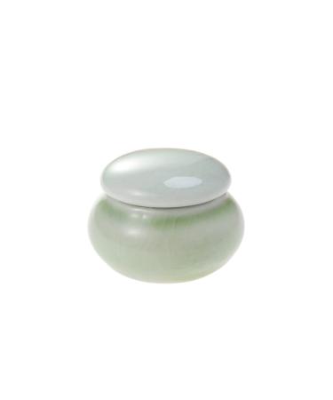 minkissy Coffee Storage Container Travel Makeup Container Mini Ceramics Storage Bottle Cream Storage Container Lip Balm Creami Cosmetic Containers with Lids Balm Jars with Lids medium Green