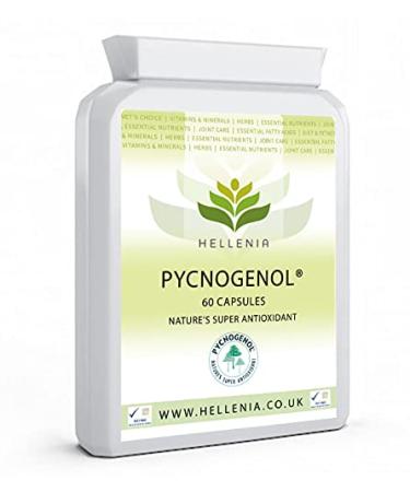 Hellenia Pycnogenol - French Maritime Pine Bark Extract 30mg - 60 Capsules