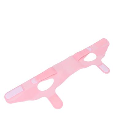 V-Face Firming Bandage | Facial Slimming Belt & Face Tightening Lifting Belt - Pink - Soft Silicone Double Chin Reducer - Buy Online on GoSupps.com