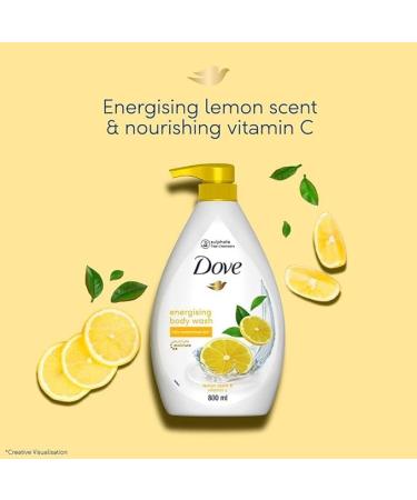 Do.vee Energising Body Wash - Nourishing Lemon Scent & Vitamin C Paraben & Sulphate Free 800ml - 100% Plant-Based Cleanser for Refreshing Skin - Buy Online on GoSupps.com