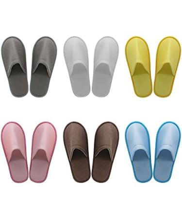 Buy KMOCEPLY 24 Pairs Unisex Non-Slip Disposable House Shoes - Closed Toe Slippers for Guests Hotels Spas & Home - Multicolored 42 EU - Buy Online on GoSupps.com