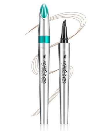 Eyebrow Pencil Quad-Tip Split Eyebrow Pencil Highly Effective Filler for a Long-Lasting Natural Wild Eyebrow Look Natural and Long-Lasting 5 Colors to Choose From (3)