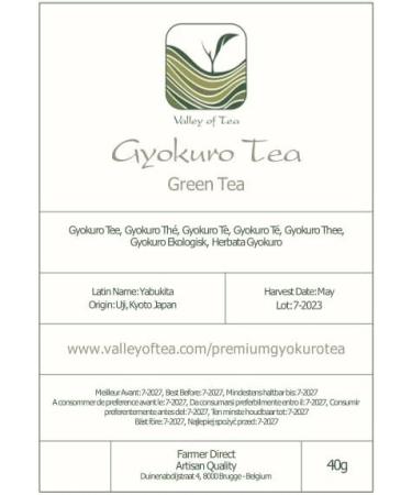 Gyokuro Green Tea From Japan - Famous Japanese Unami Tea - Jade Dew Loose Leaf Tea 40g - Buy Online on GoSupps.com
