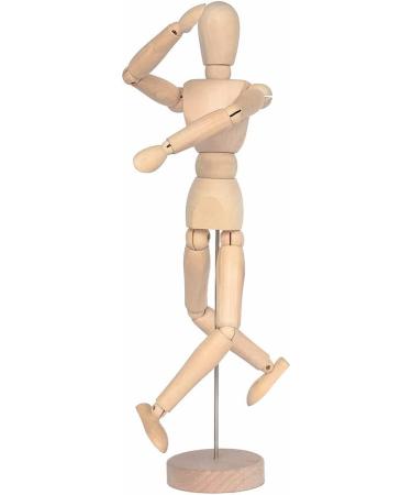 Alikeke 2 Pack 12 Wooden Mannequin Artist Manikin with Stand - Ideal for Drawing & Decor (Men/Women Dad/Mom) - Buy Online on GoSupps.com