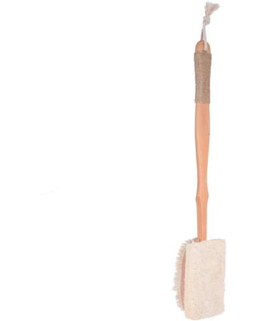Yardwe Long Handle Loofah Bath Brush | Double-Sided Exfoliating Sponge & Massage Spa Shower Scrubber - Buy Online on GoSupps.com