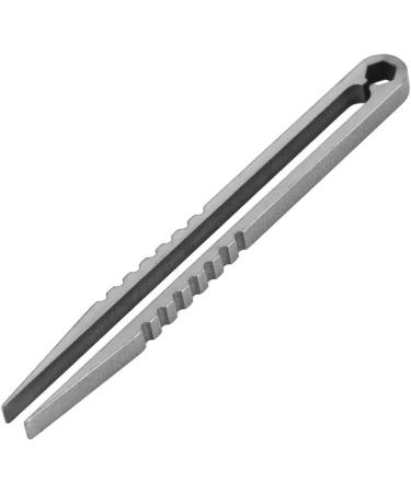 Portable Titanium Alloy EDC Tweezers for Outdoor Survival & Travel | Mini Tool (Original Color) - Buy Online on GoSupps.com