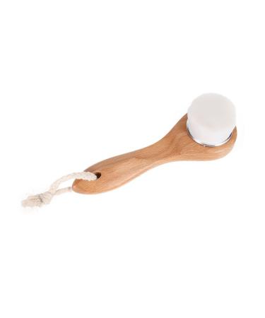 1pc Cleaning Exfoliator Soft Bristle Brush Skin Cleaning Brush Facial Cleansing exfoliating Facial Brush Facial Exfoliation Brush face Bamboo exfoliating Brush