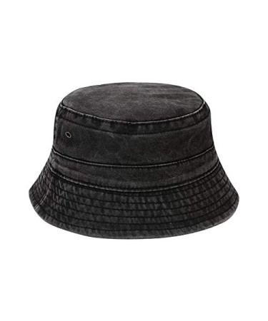 DGQPLPD Hat Bucket Solid Hat Adult Sunshade Basin Hat Hat Outdoor Fashion Fisherman's Baseball Caps Coneflower 54 Hat-01149black One Size