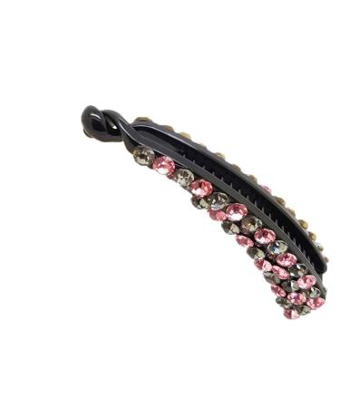URFEDA French Vintage Hair Clips Crystal Rhinestone Hair Clips Hair Clips for Women Retro Vintage Metal French Hair Pins Rose Accessories Mother's Day Gifts