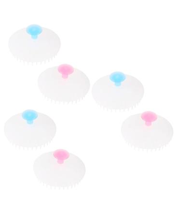GLEAVI 6 Pcs Shampoo Brush Cleaning Brush Miss Frosted Care Brush Polyethylene