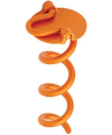 Liberty Outdoor ANCHFR8-ORG-A Folding Ring Spiral Ground Anchor, Orange, 8-Inch Single Orange