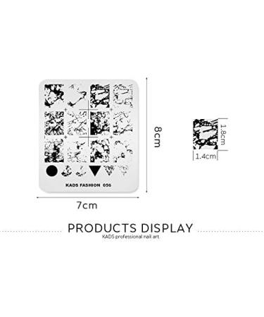 KADS Nail Art Stamping plate Nail Template Nail Art Design Tool Nail DIY Design Image Plate (FA056) - Buy Online on GoSupps.com