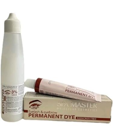  Rosa Impex Ammonia-free permanent hair dye for eyebrows and eyelashes No. 4 Brown "Spa Master" 20 ml - Buy Online on GoSupps.com