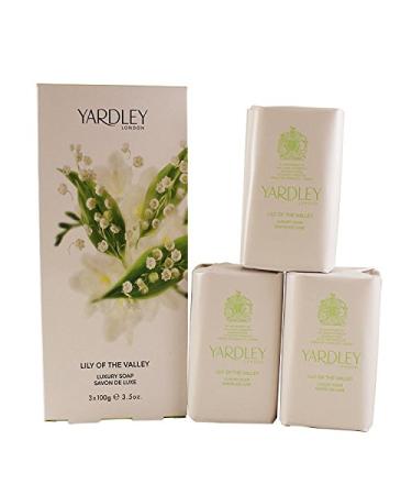 Lily of the Valley by Yardley of London for Women Luxury Soap 3.5 Ounce - 3 Bars per Box - Buy Online on GoSupps.com