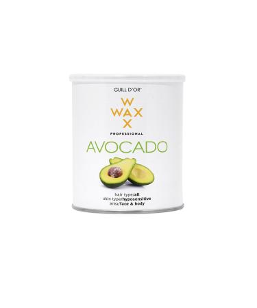 Guill Gold Avocado Wax Wax Wax 800 ml Tiegel Professional Wax for legs armpits face and body easy to use for hypersensitive skin all hair types