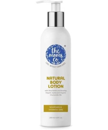 The Moms Co. Natural Body Lotion | Deeply nourishes and moisturizes the skin | Shea Butter Rosehip Oil Organic Chamomile and Jojoba Oils 200ml - Buy Online on GoSupps.com