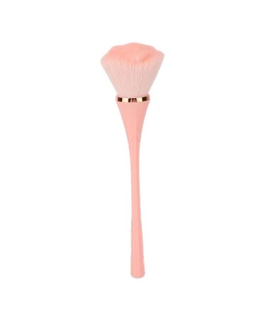 Makeup Brush Fluffy Multiple Uses Slender Hair Peak Light Accurate Coloring Evenly Applying Soft Bristles Loose Powder Brush for Women for Office (Pink)