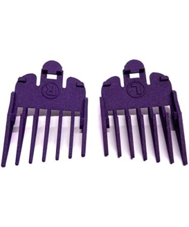 Taper King Amethyst Clipper Guide Comb Set #2-#4 - Achieve Foolproof Tapers & Fades at Home with Wahl/Conair Clippers! Compatible with #2-#4 (6mm-13mm) - Buy Online on GoSupps.com