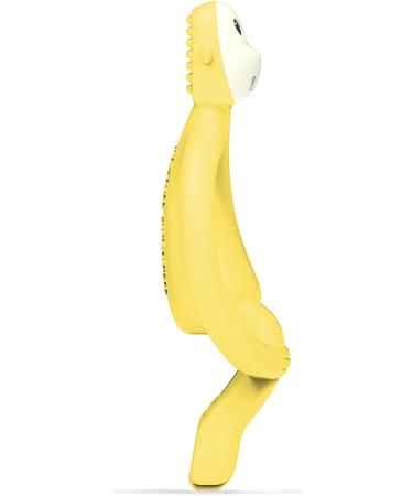 Matchstick Monkey Antimicrobial Silicone Teether & Gel Applicator - BPA Free, Easy-to-Grip, Yellow Monkey Design (3 Months+) - Buy Online on GoSupps.com