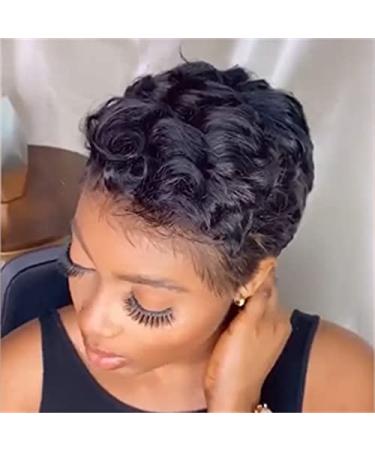 Frdun Short Curly Wigs - 2021 Brazilian Straight 360 Lace Bob for Women | Heat Resistant Fiber - Buy Online on GoSupps.com