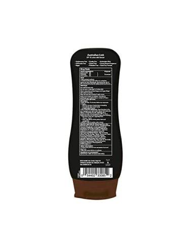 Australian Gold Sunscreen Lotion with Instant Bronzer SPF 15 - 8 oz | Broad Spectrum, Water Resistant, Non-Greasy | Oxybenzone Free, Cruelty Free - Buy Online on GoSupps.com