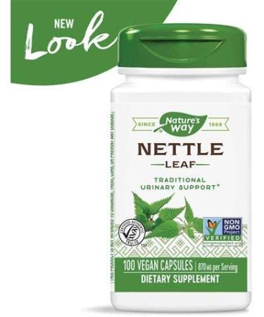 Nature's Way Nettle Leaf 435mg 100ct - TRU-ID Certified, Non-GMO, Vegetarian (2 Pack) - Buy Online on GoSupps.com