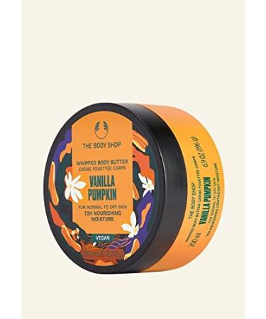 The Body Shop Whipped Body Butter Vanilla Pumpkin | 72H Nourishing for Normal to Dry Skin | Vegan | 200 ml - Best Moisturizer for Hydration - Buy Online on GoSupps.com