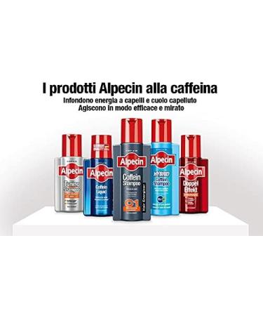 Alpecin Hybrid Coffein Shampoo 1 x 250 ml - Suitable for sensitive or itchy scalp this is the caffeine shampoo that prevents hair loss. - Buy Online on GoSupps.com